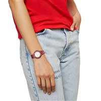 Armbanduhr Hip Hop Dame LOGO MANIA in Bioplastik HWU1151 - HWU1151